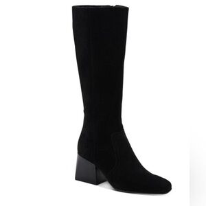 Aqua College Chocolate Brown Tori Suede Tall Waterproof Knee High Boots NEW 9.5